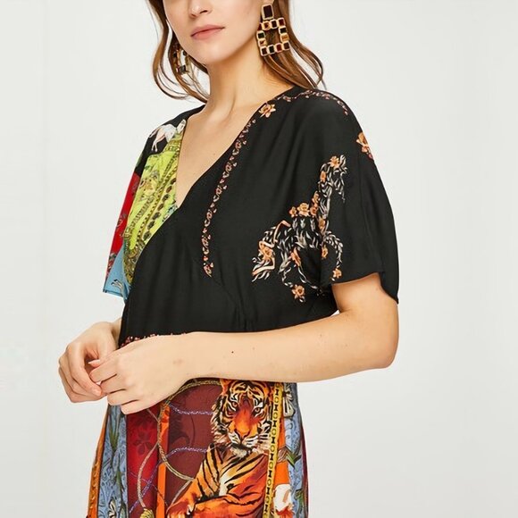 NEW Desigual Kimino Style Sleeve Mini Dress, Size 36 EU - Picture 6 of 16